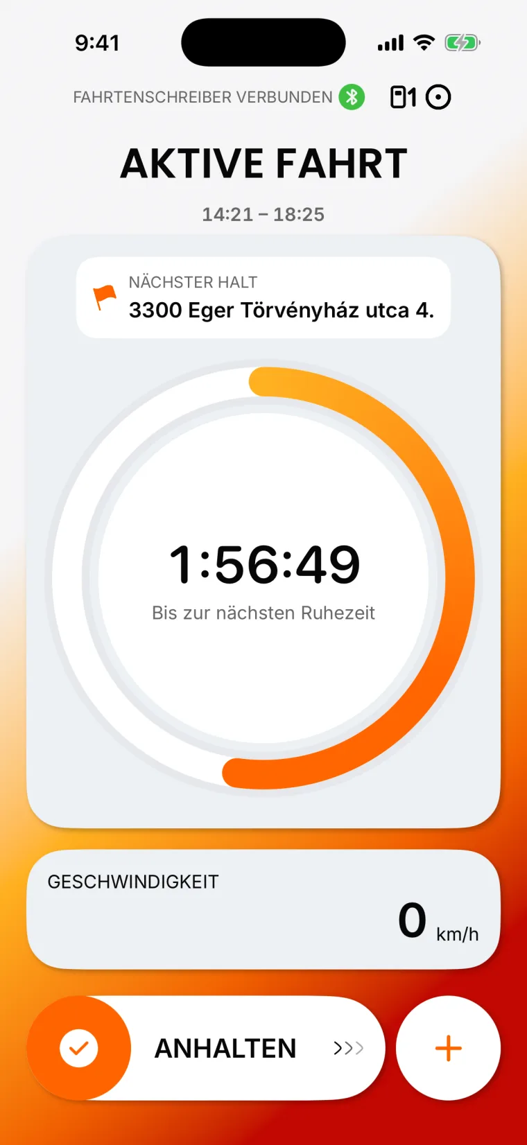 Überwachung der aktiven Lenkzeit